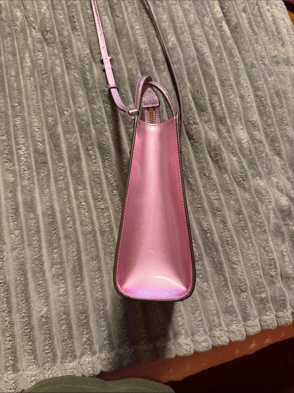 kate spade Metallic lavender Mini Tote Bag